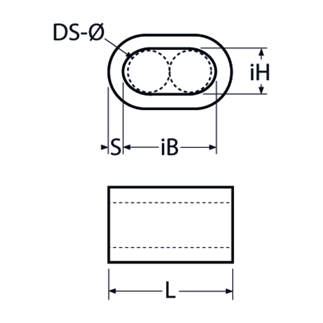 M6 Wire Rope Ferrule Stainless Steel
