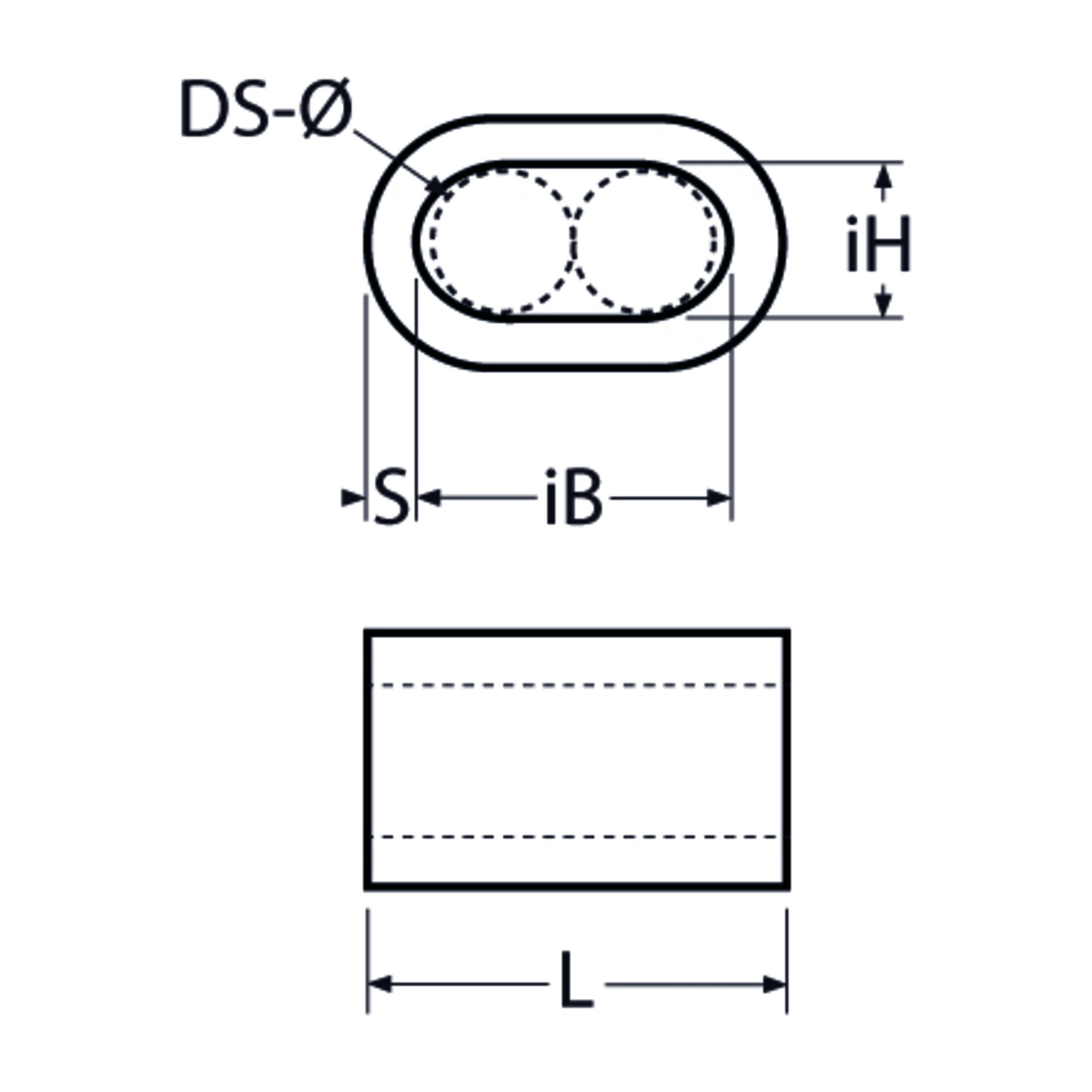 M6 Wire Rope Ferrule Stainless Steel