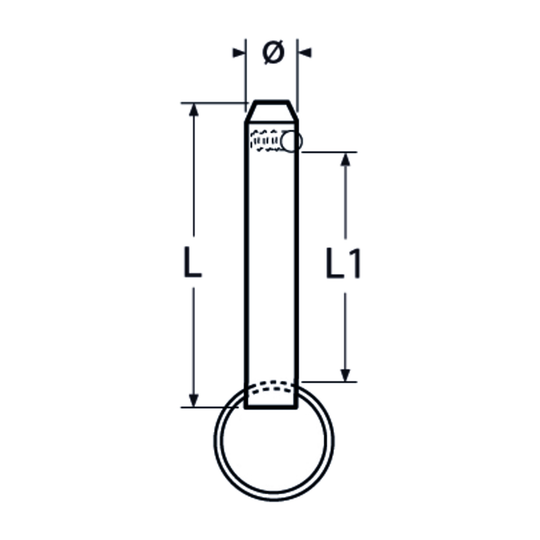 M8 X 33 Fast Pin A2 Stainless Steel