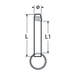 M8 X 33 Fast Pin A2 Stainless Steel