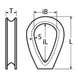 M2 Thimble Heavy A4 Stainless Steel
