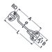M4.4 X 50 Cabin Hook A4 Stainless Steel