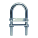 M8 X 100 U-Bolt with 2 Counter Plates A4 Stainless Steel