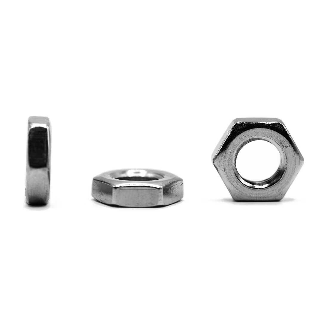 Hexagon thin nut, stainless steel