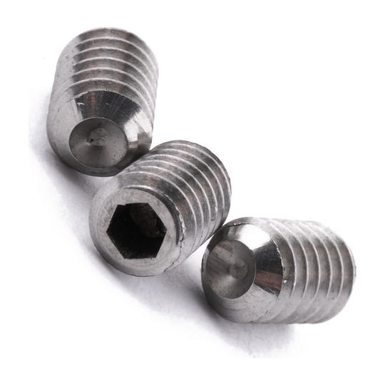 1/4" BSW X 3/8" Socket Set Cup Point A2 Stainless Steel