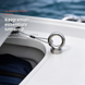 Cast Eye Bolt in a real-life marine application. For light-duty, non-lifting retaining applications only.