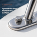 Flat Washer, Form A in a real-life marine application. A4 stainless steel supports clean, even clamping.