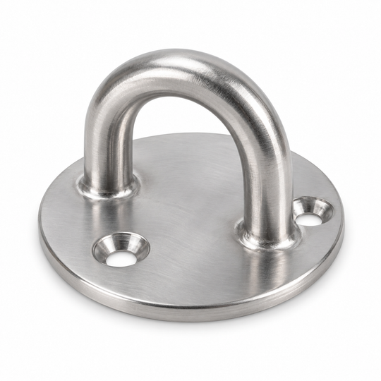 Round eye plate, stainless steel