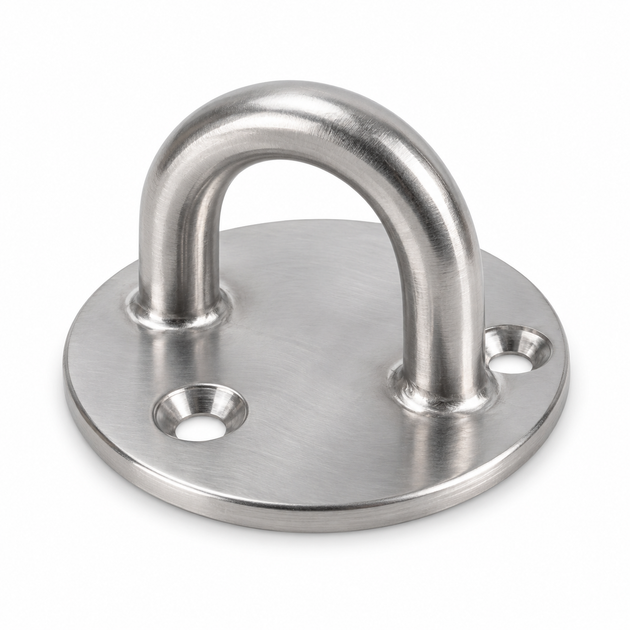 Round eye plate, stainless steel