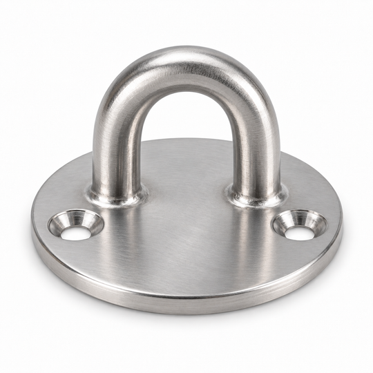 Round eye plate, stainless steel