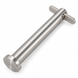 Safety clevis pin with drop nose, stainless steel