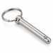 Fast pin with ball lock and pull ring, stainless steel