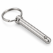 Fast pin with ball lock and pull ring, stainless steel