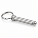 Fast pin with ball lock and pull ring, stainless steel
