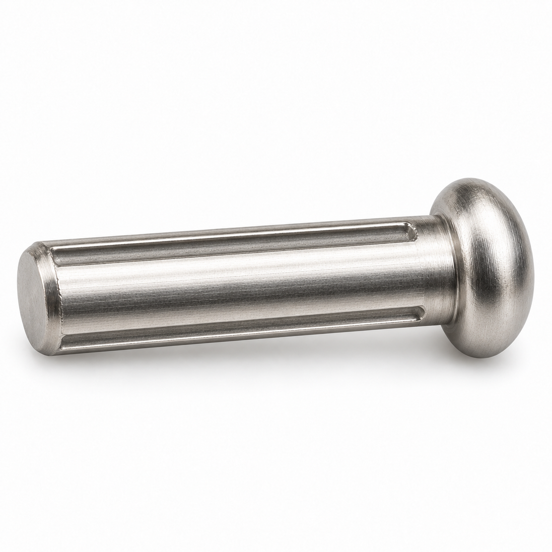 Round head grooved pin, DIN 1476, stainless steel