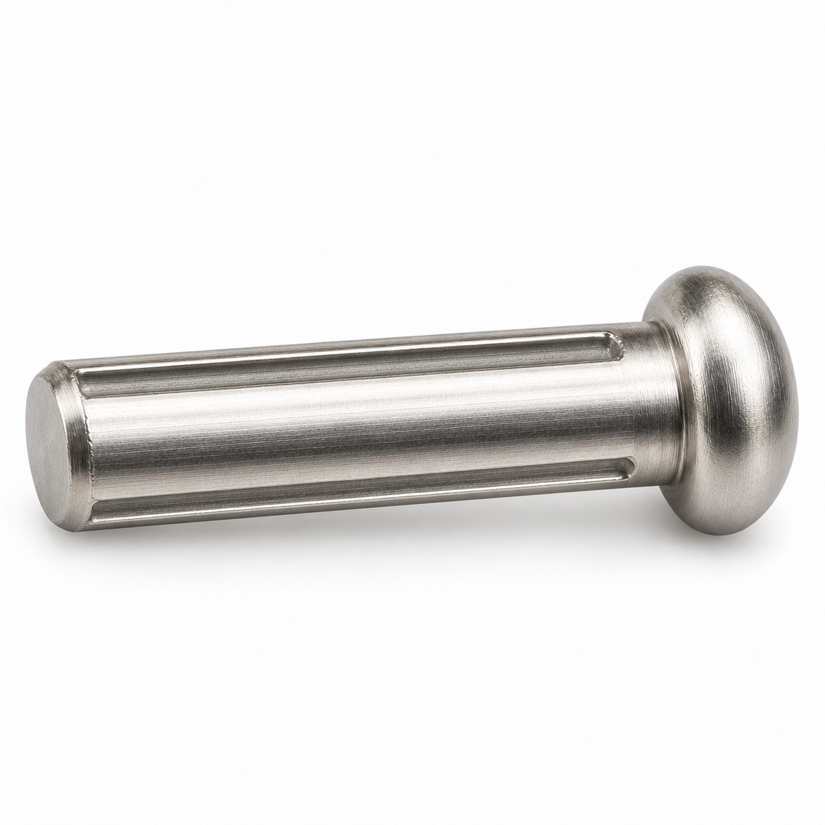 Round head grooved pin, DIN 1476, stainless steel
