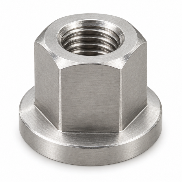 Hexagon collar nut, DIN 6331, stainless steel
