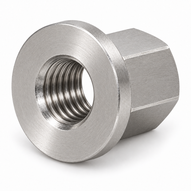Hexagon collar nut, DIN 6331, stainless steel