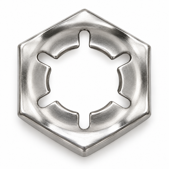 Self-locking counter nut, DIN 7967, stainless steel