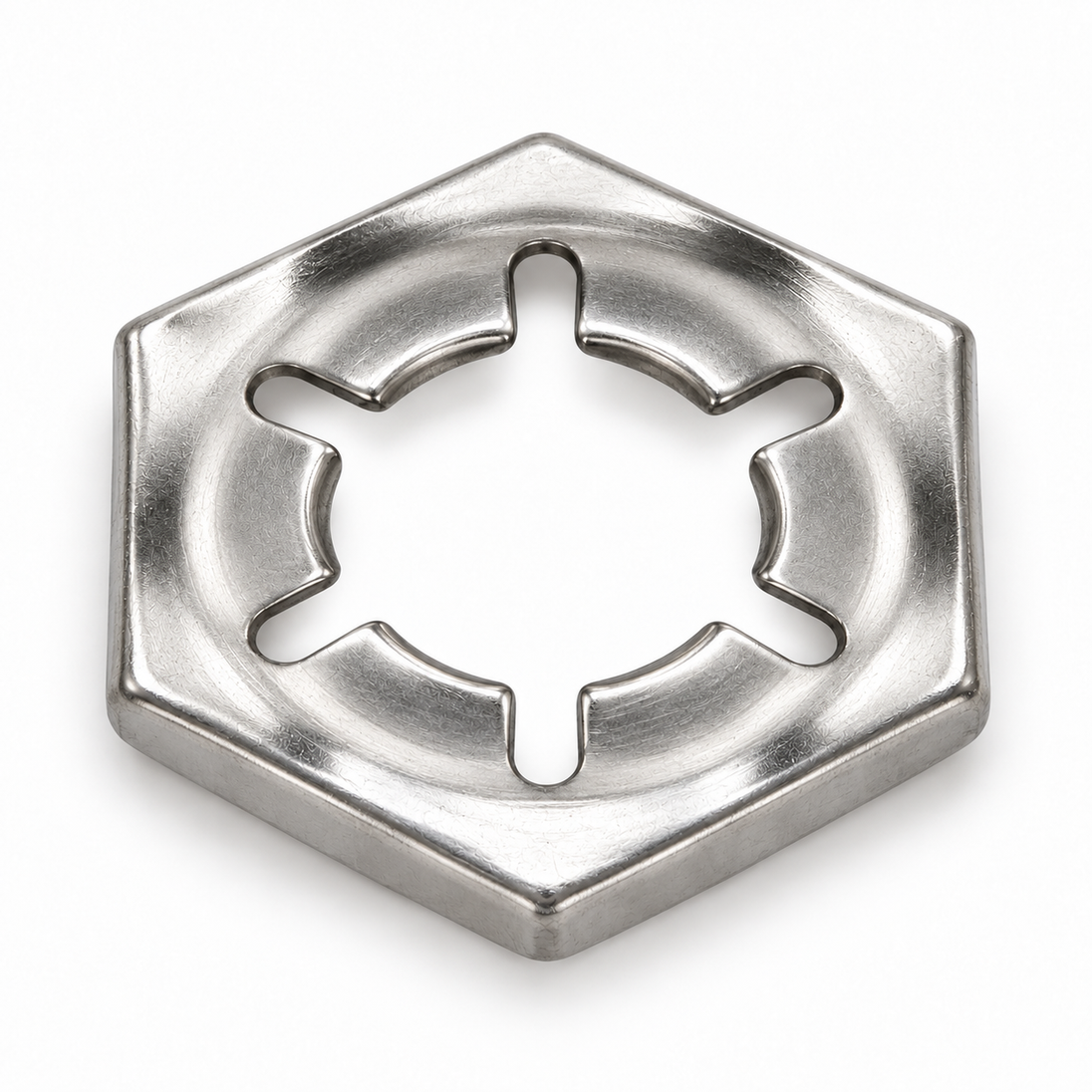 Self-locking counter nut, DIN 7967, stainless steel