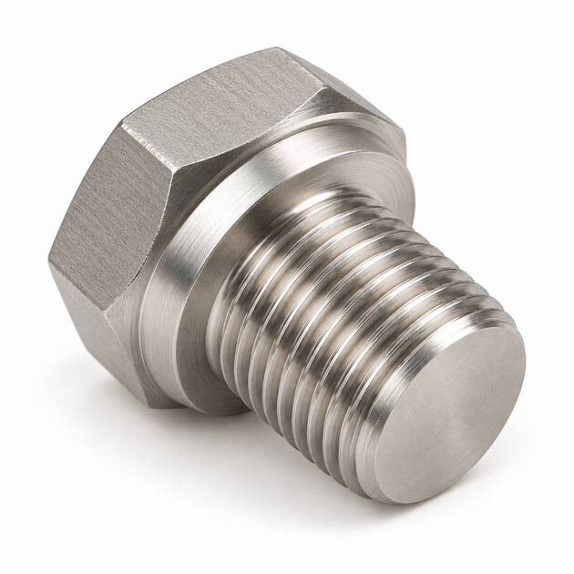 Hexagon head threaded plug, DIN 910, stainless steel