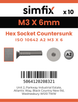 Simfix product label - 10642A203006-D