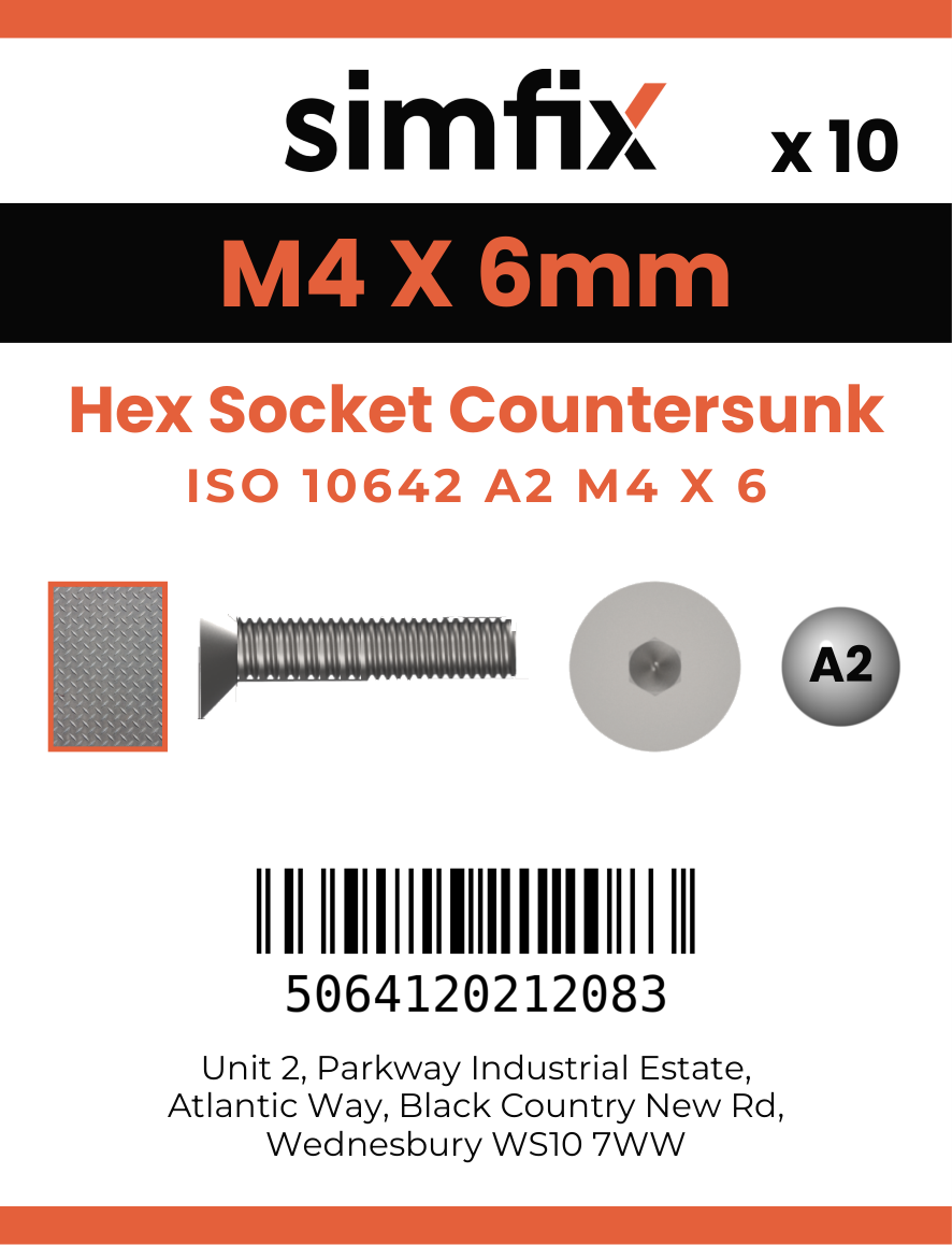 Simfix product label - 10642A204006-D