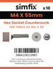 Simfix product label - 10642A204055-D