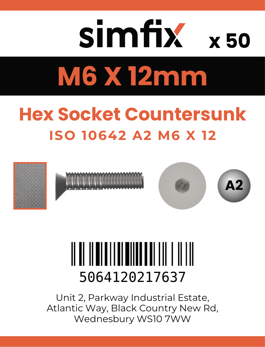 Simfix product label - 10642A206012-T