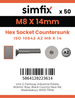 Simfix product label - 10642A208014-T