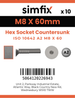 Simfix product label - 10642A208060-D