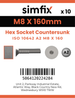 Simfix product label - 10642A208160-D