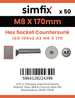 Simfix product label - 10642A208170FT-T