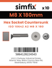 Simfix product label - 10642A208180-D