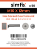 Simfix product label - 10642A210012-T