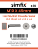 Simfix product label - 10642A210045-D