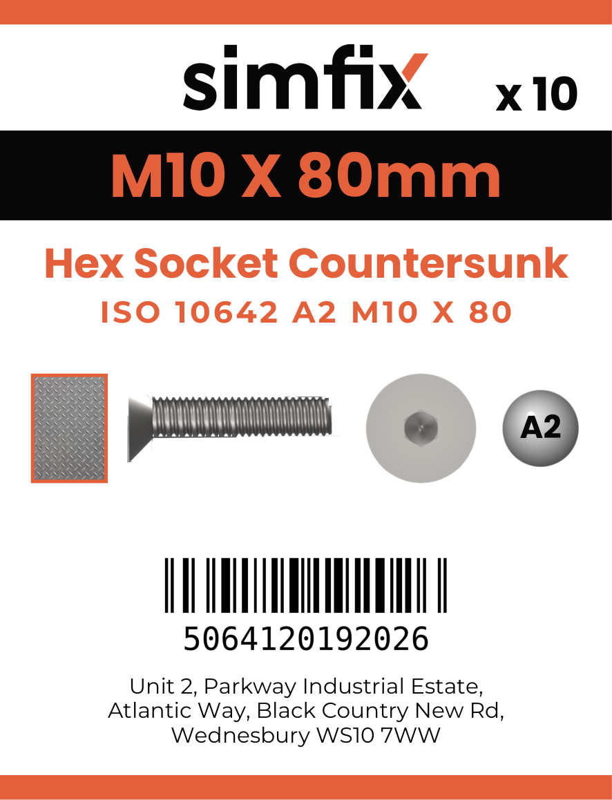 Simfix product label - 10642A210080-D
