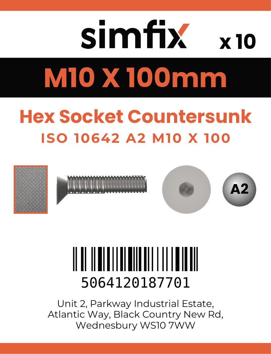 Simfix product label - 10642A210100FT-D
