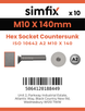Simfix product label - 10642A210140-D