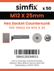 Simfix product label - 10642A212025-T