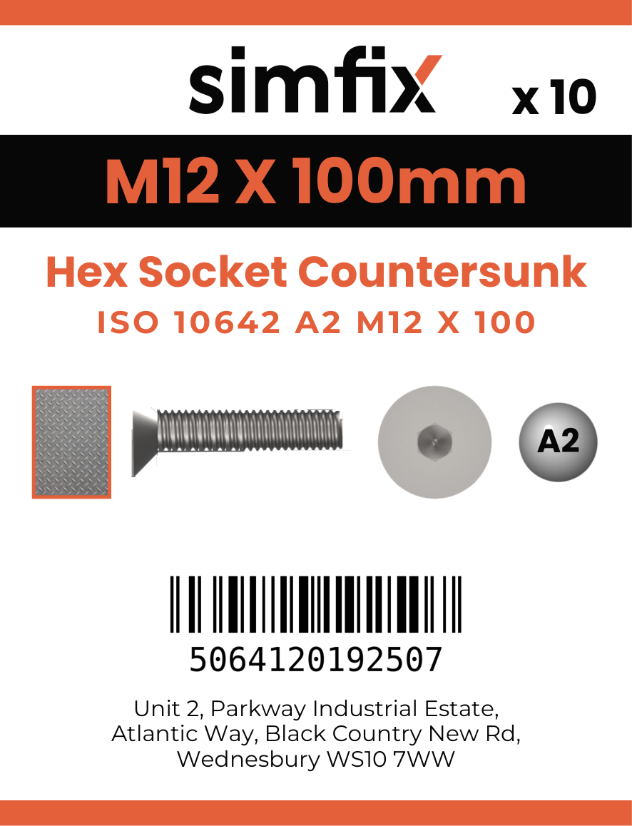 Simfix product label - 10642A212100FT-D