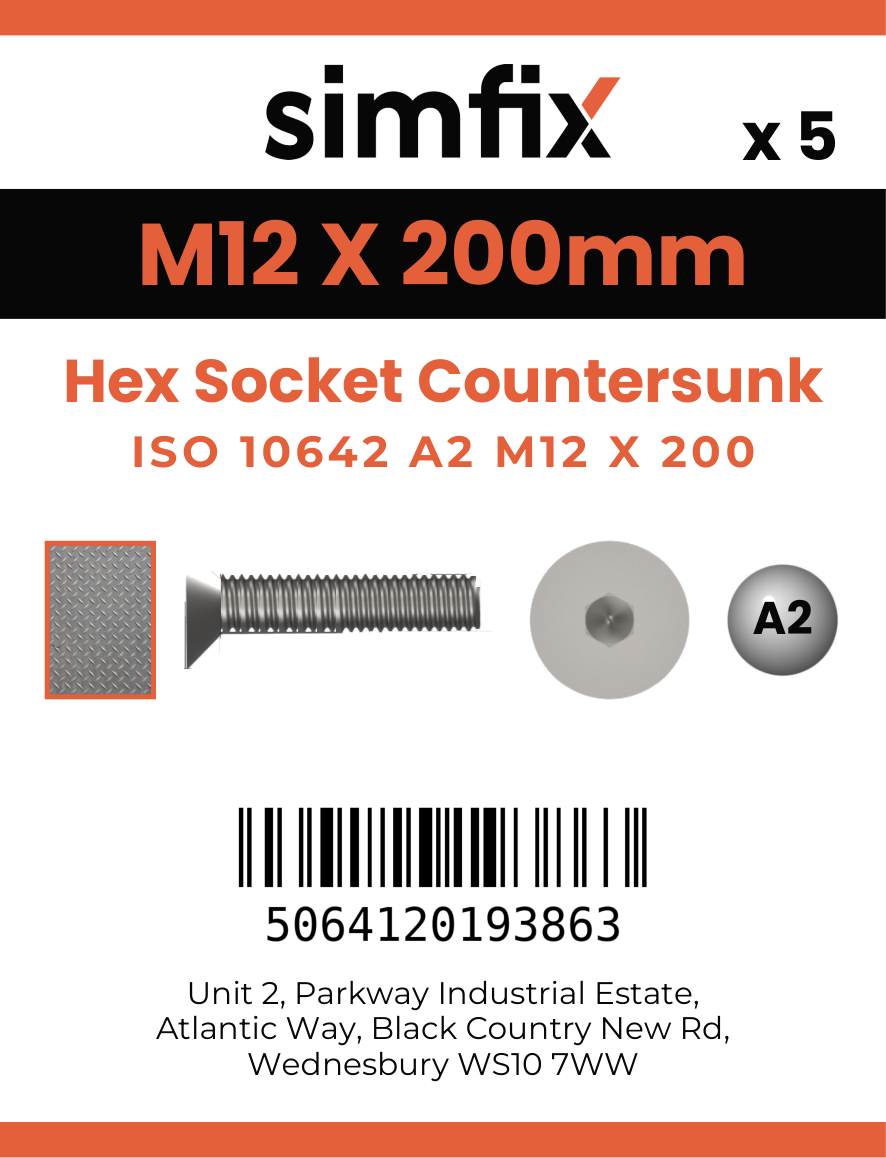 Simfix product label - 10642A212200-D