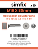 Simfix product label - 10642A216080FT-D