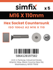 Simfix product label - 10642A216110-D