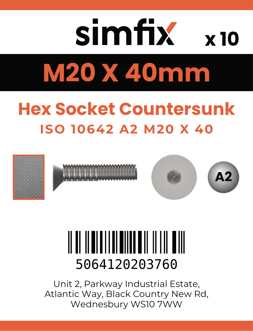 Simfix product label - 10642A220040-D