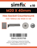 Simfix product label - 10642A220040-D