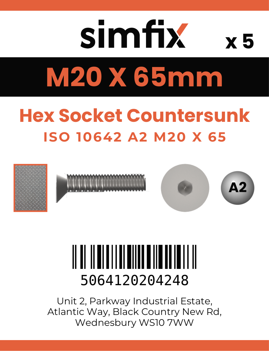 Simfix product label - 10642A220065-D