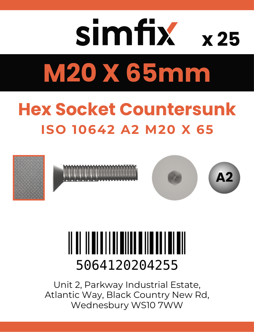 Simfix product label - 10642A220065-T