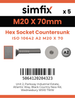 Simfix product label - 10642A220070-D
