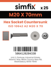 Simfix product label - 10642A220070-T